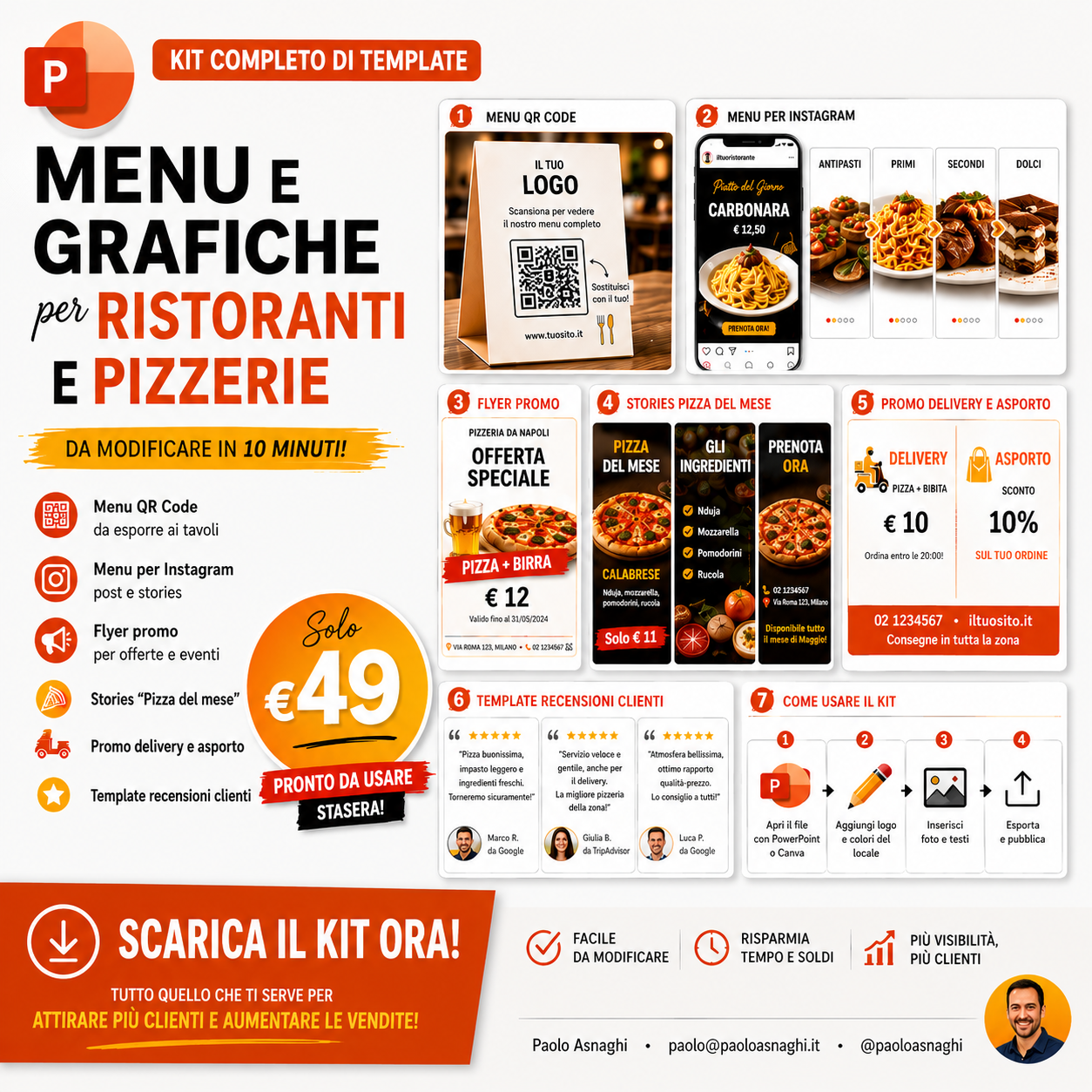 Menu e Grafiche Ristoranti